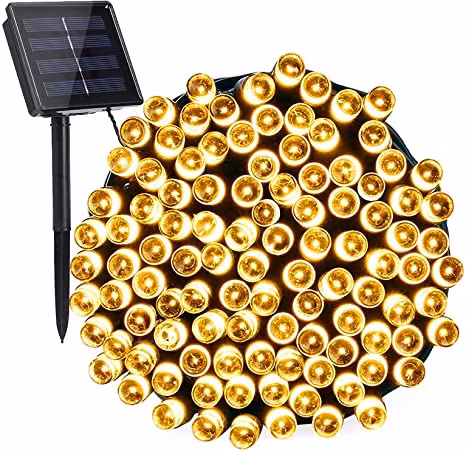 100 LED blue Waterproof Decorative Solar Copper Wire Fairy String Light