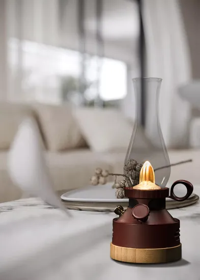 LEDライトとRサウンド付きポータブルミュージカルランタン、Bluetoothスピーカー付き