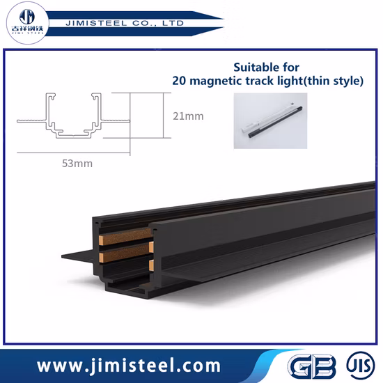 マルチパワーアルミニウム屋内照明折りたたみ式磁気調光可能天井用 LED トラックランプ