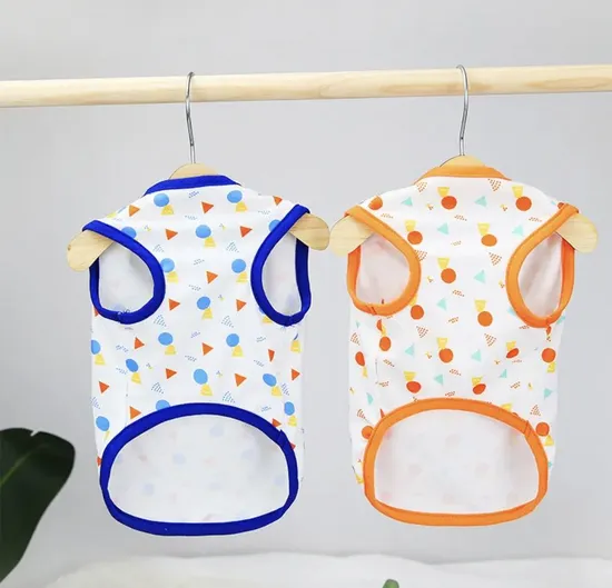 犬服 夏の日焼け止め Tシャツ テディベア用 軽量 通気性 犬服 ポメラン・プードル犬用 犬用日焼け止め