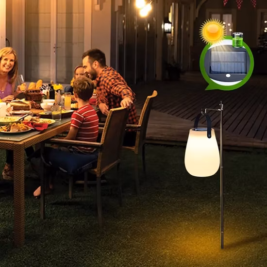 新しい太陽光発電充電式屋外キャンプテント LED ランプ